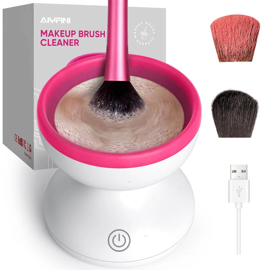 Professional Electric Makeup Brush Cleaner - Effortless Cleaning Solution for Kabuki, Foundation, and Face Makeup Brushes - Perfect Gift for Women & Stocking Stuffers