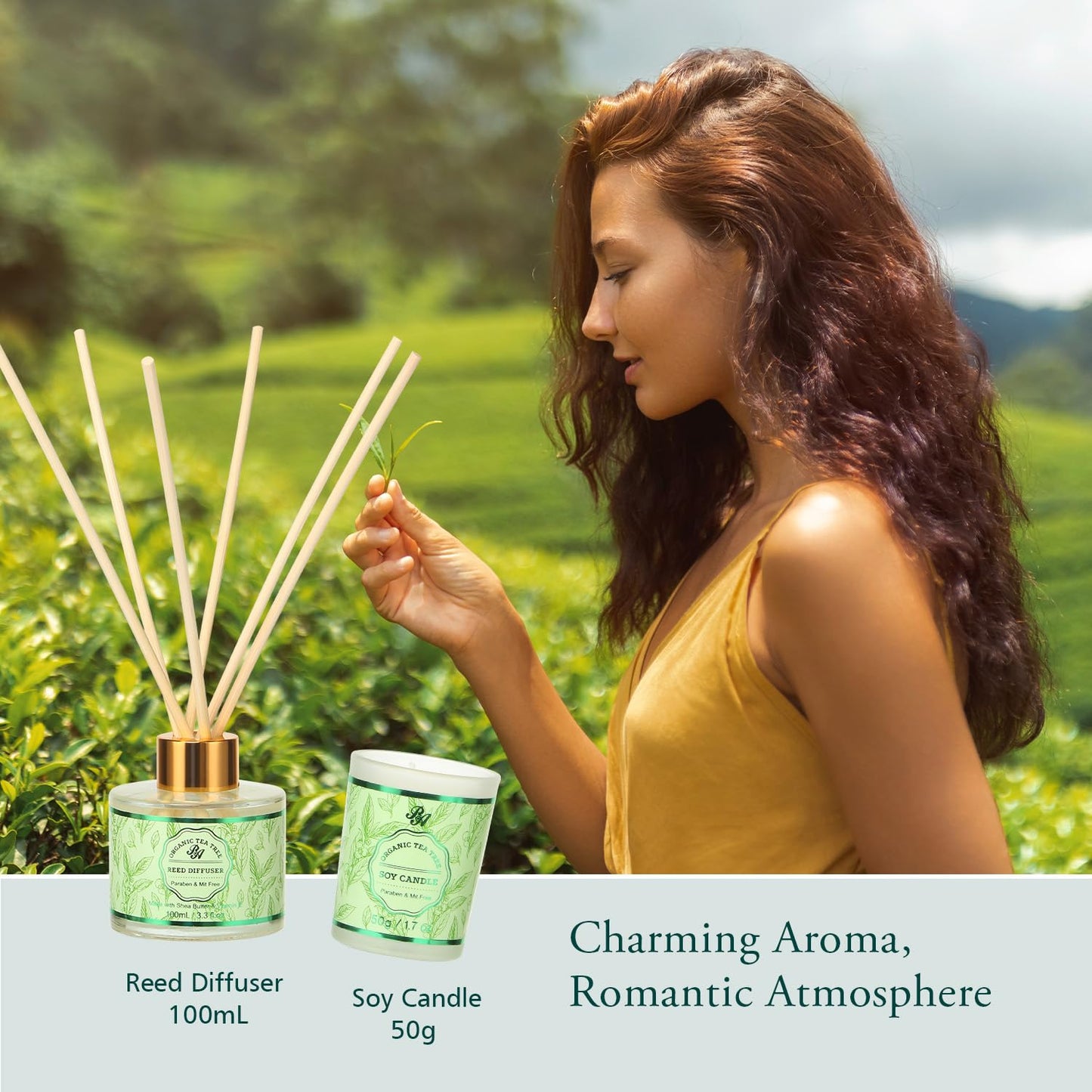 Luxury Spa Gift Set for Women - 15-Piece Tea Tree Scented Basket with Body Wash, Bubble Bath, Bath Soak, and Manicure Set - Perfect Birthday and Mother’s Day Gift for Her